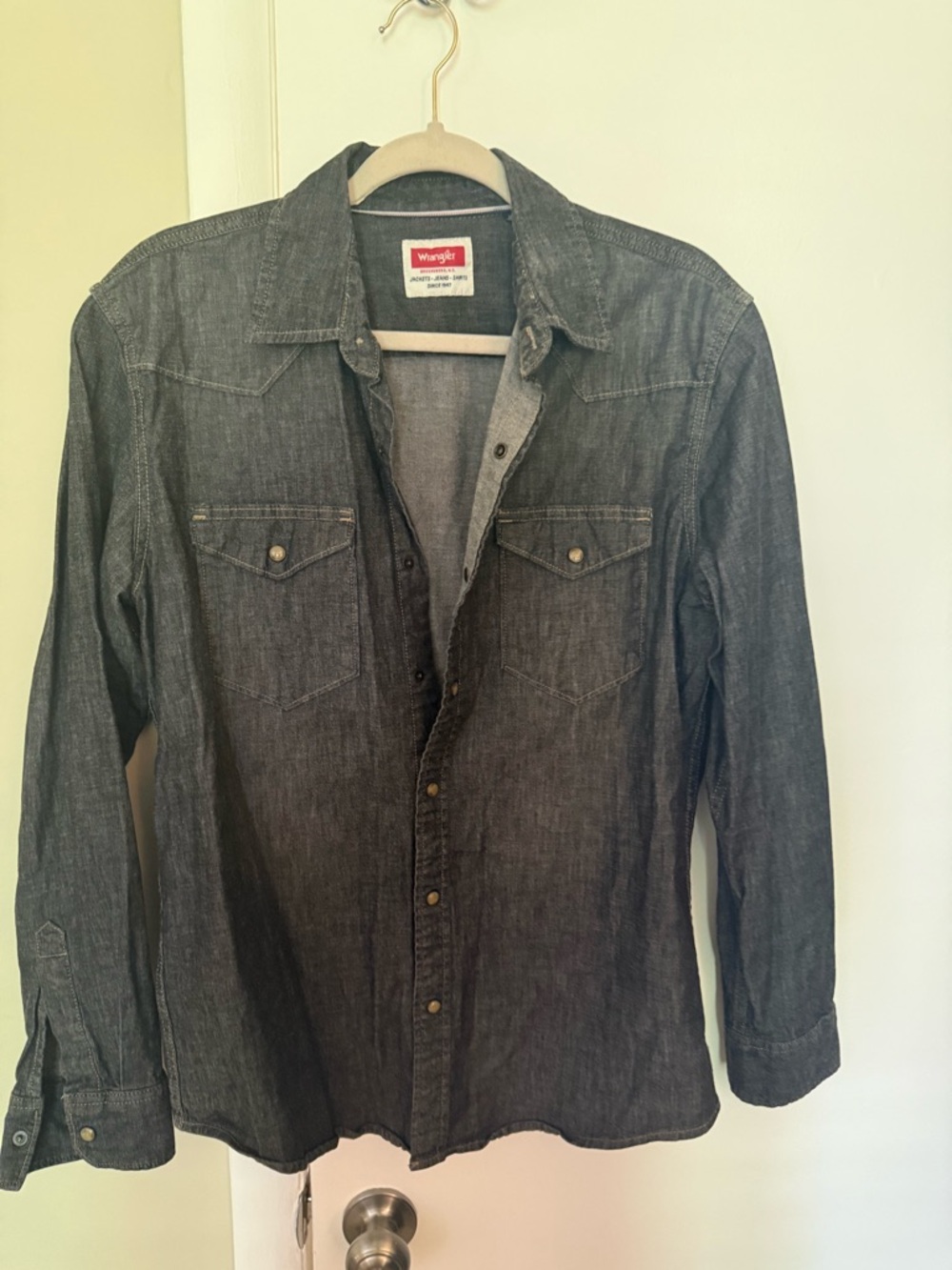 Wrangler Grey Chambray Shirt